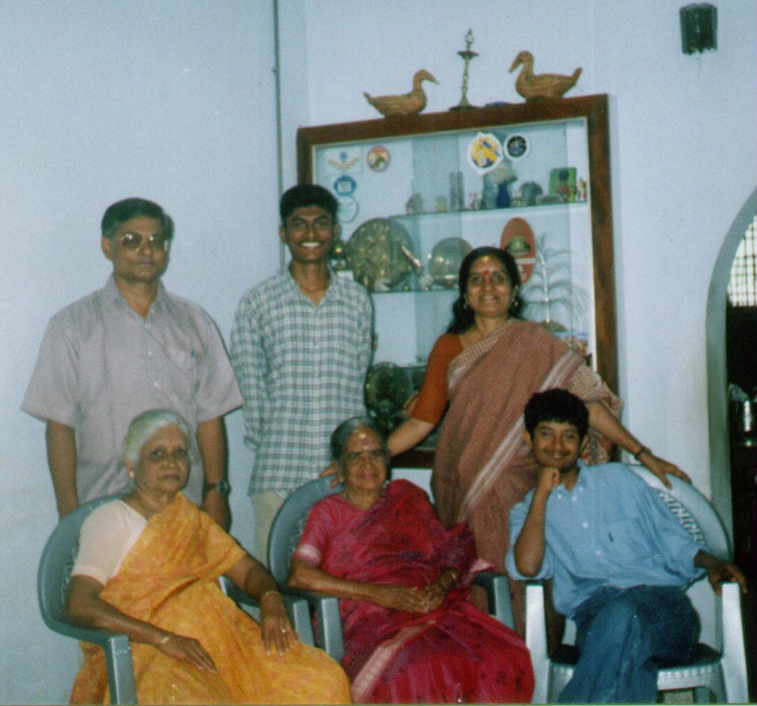 My Dad, Myself, my Mom, my Brother, my Mom's mom & my Dad's mom.